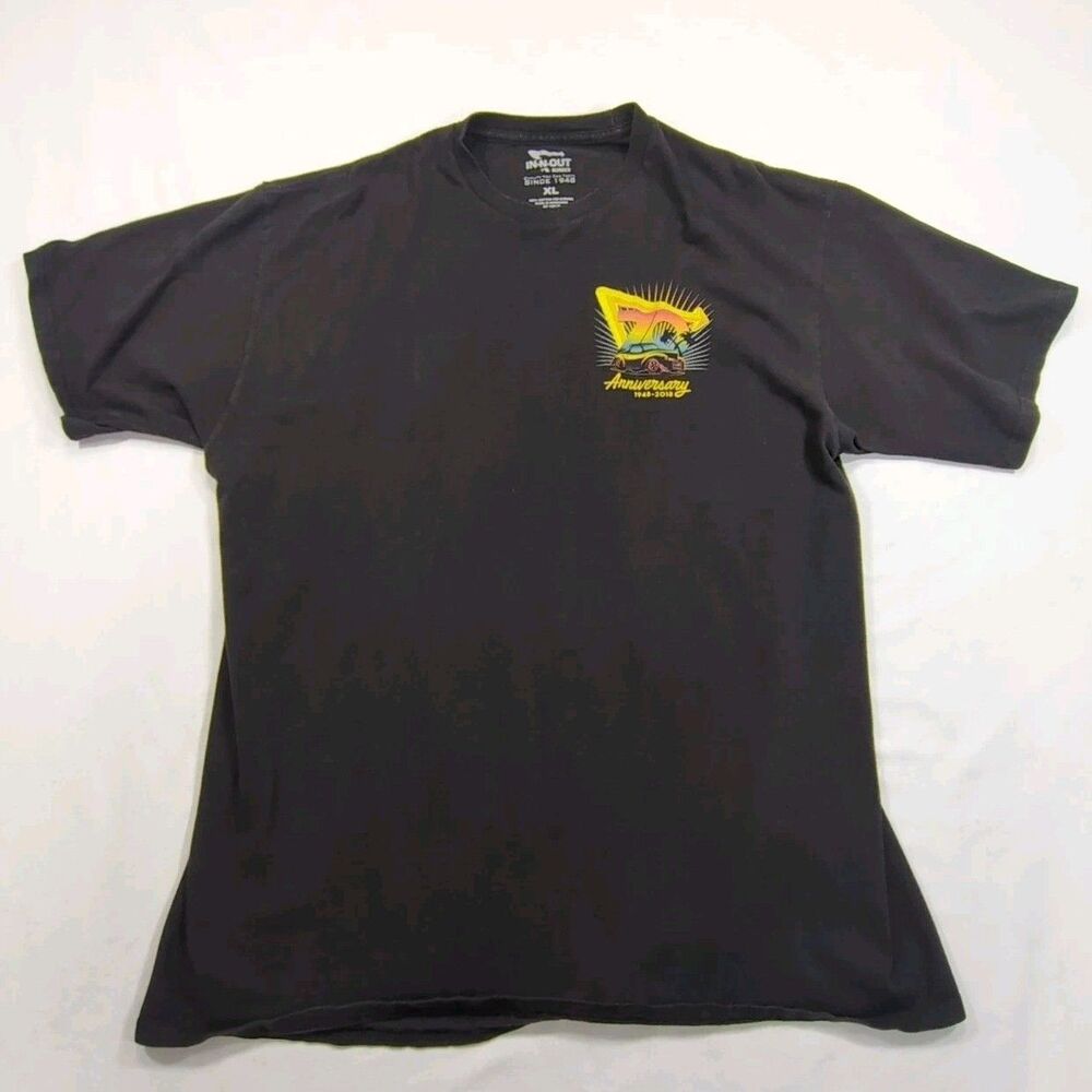 In-N-Out Burger 70th Anniversary T-Shirt Men's Sz XLrg Black Vladimir Kush 2019